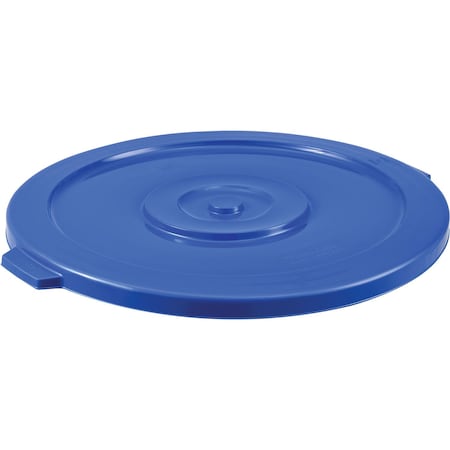 Global Industrial Flat Lid, Blue, Plastic 240461BL